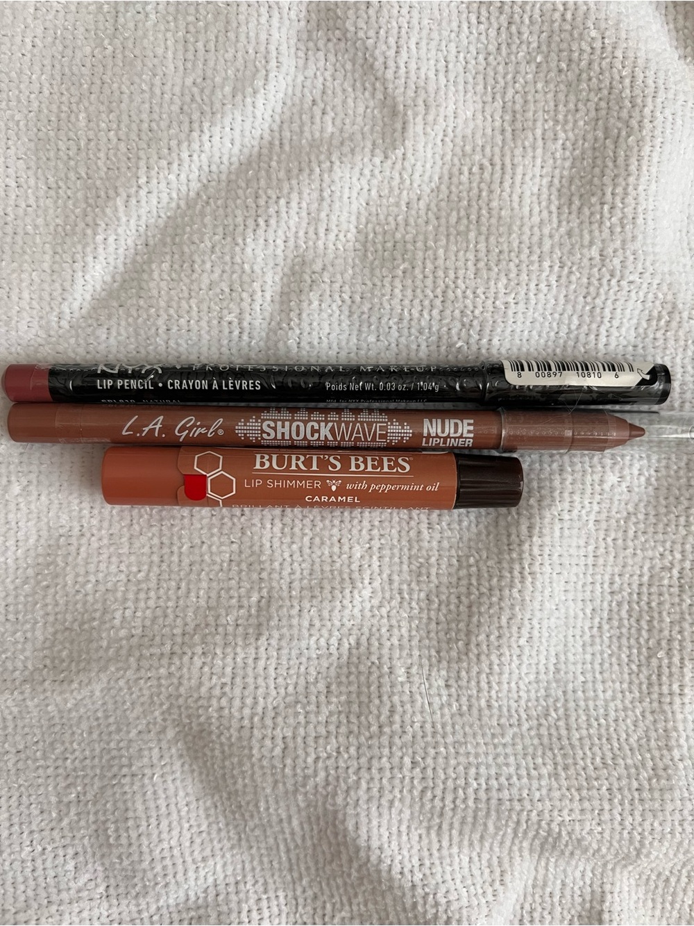 Lip pencil, liner and balm bundle
